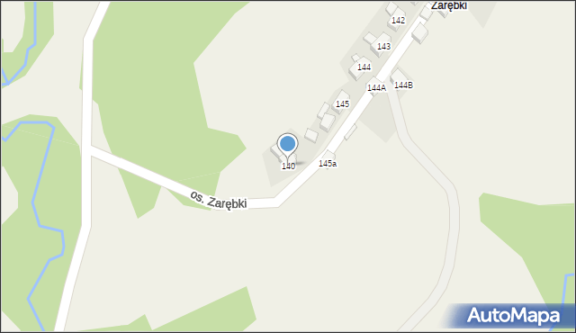 Stryszawa, Stryszawa, 140, mapa Stryszawa