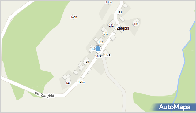 Stryszawa, Stryszawa, 144A, mapa Stryszawa