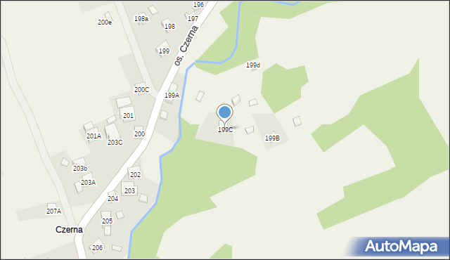 Stryszawa, Stryszawa, 199C, mapa Stryszawa