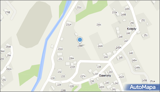 Stryszawa, Stryszawa, 239b, mapa Stryszawa