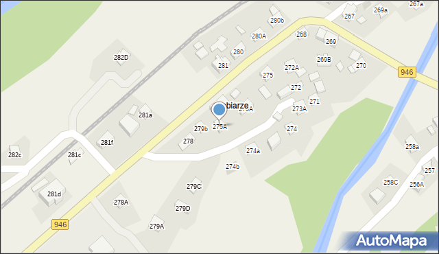 Stryszawa, Stryszawa, 275A, mapa Stryszawa