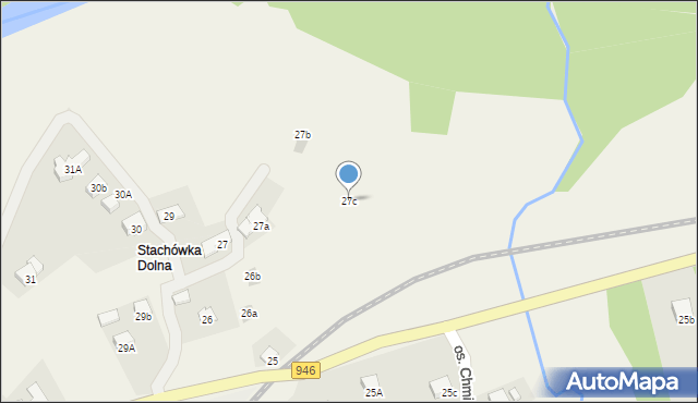 Stryszawa, Stryszawa, 27c, mapa Stryszawa