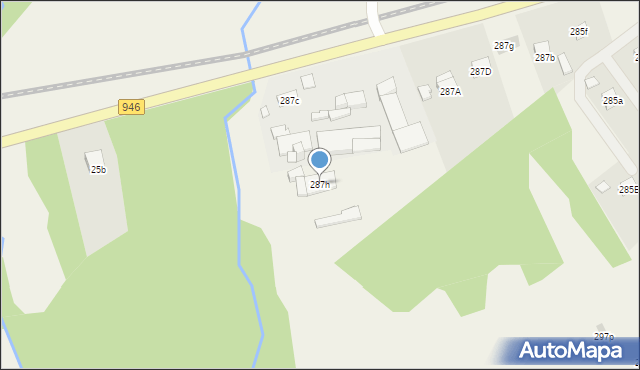 Stryszawa, Stryszawa, 287h, mapa Stryszawa