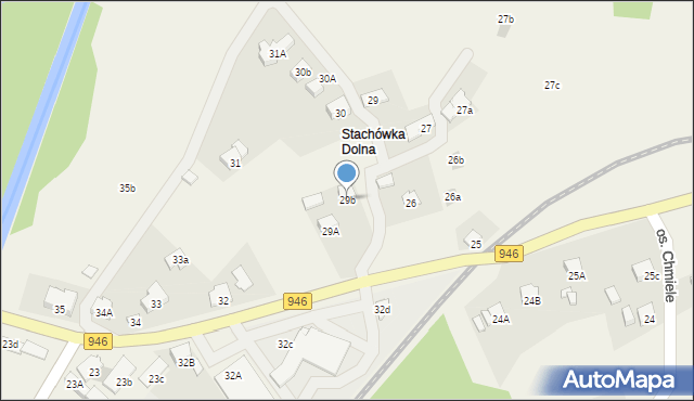 Stryszawa, Stryszawa, 29b, mapa Stryszawa