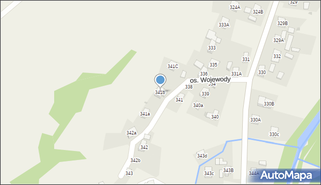 Stryszawa, Stryszawa, 341b, mapa Stryszawa
