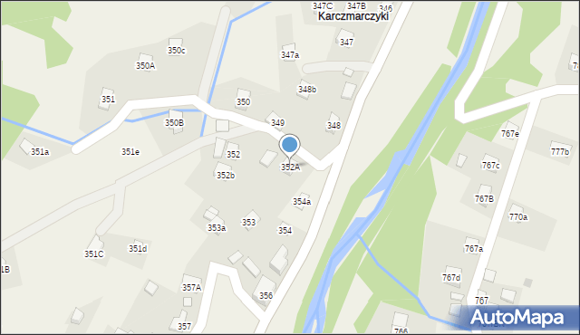 Stryszawa, Stryszawa, 352A, mapa Stryszawa