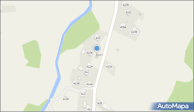 Stryszawa, Stryszawa, 412b, mapa Stryszawa