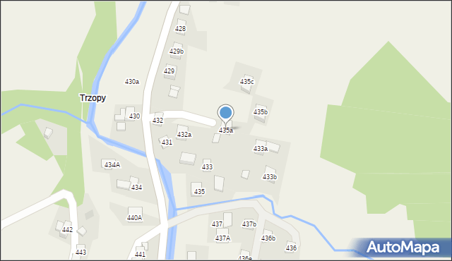 Stryszawa, Stryszawa, 435a, mapa Stryszawa