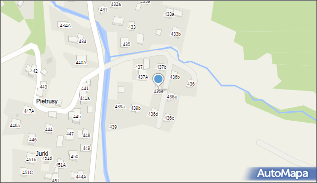 Stryszawa, Stryszawa, 436e, mapa Stryszawa