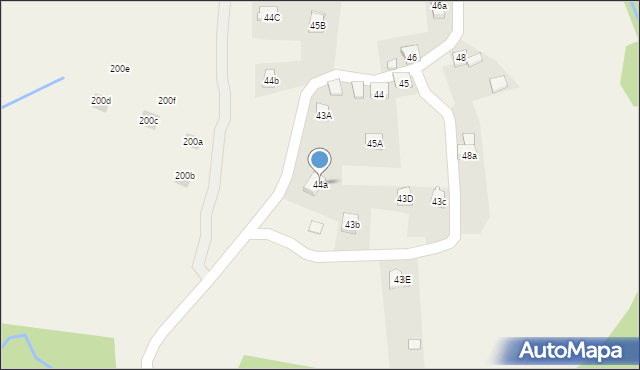 Stryszawa, Stryszawa, 44a, mapa Stryszawa