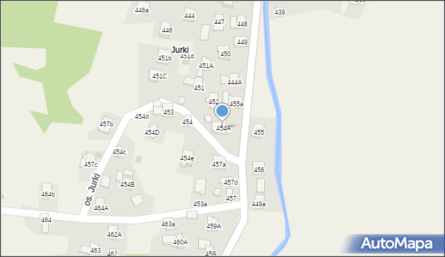 Stryszawa, Stryszawa, 454A, mapa Stryszawa