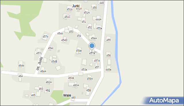 Stryszawa, Stryszawa, 457e, mapa Stryszawa