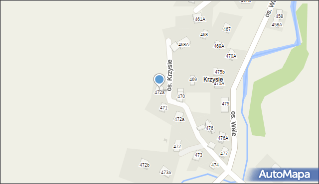 Stryszawa, Stryszawa, 472a, mapa Stryszawa