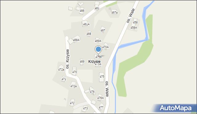 Stryszawa, Stryszawa, 475b, mapa Stryszawa