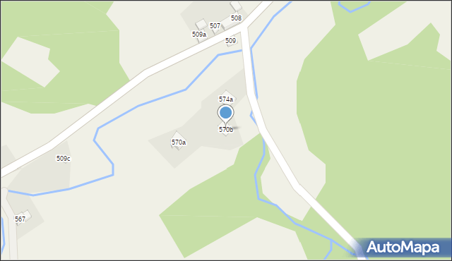 Stryszawa, Stryszawa, 570b, mapa Stryszawa