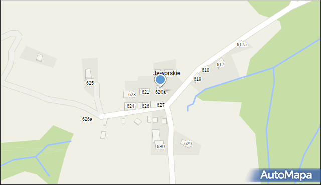 Stryszawa, Stryszawa, 620a, mapa Stryszawa