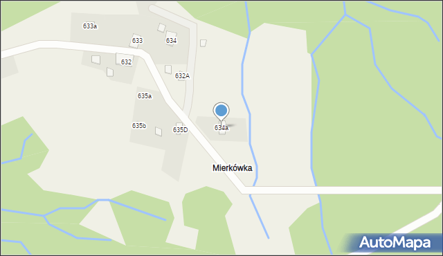 Stryszawa, Stryszawa, 634a, mapa Stryszawa