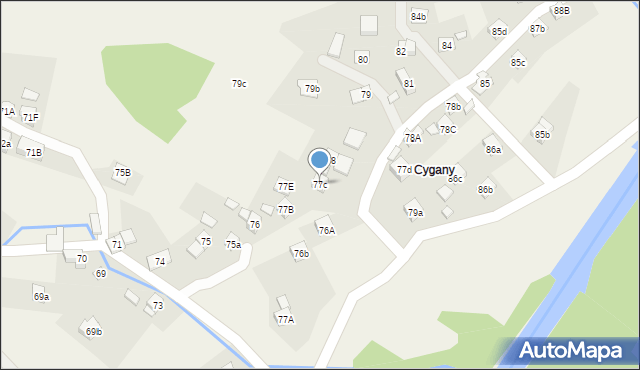 Stryszawa, Stryszawa, 77c, mapa Stryszawa