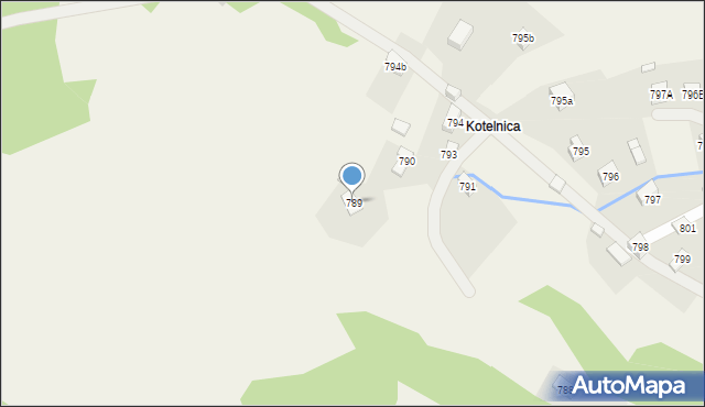 Stryszawa, Stryszawa, 789, mapa Stryszawa