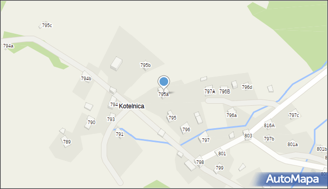 Stryszawa, Stryszawa, 795a, mapa Stryszawa