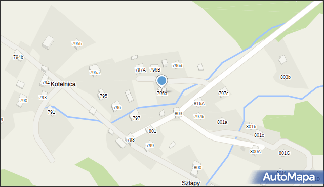 Stryszawa, Stryszawa, 796a, mapa Stryszawa