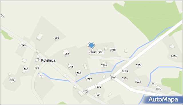 Stryszawa, Stryszawa, 797A, mapa Stryszawa
