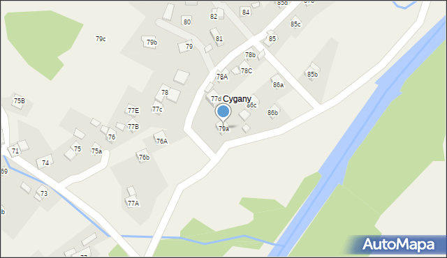 Stryszawa, Stryszawa, 79a, mapa Stryszawa