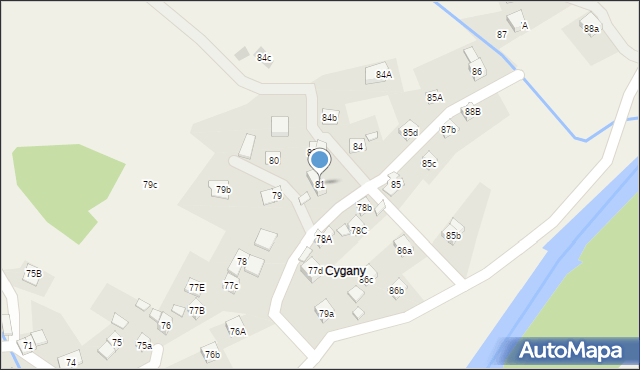 Stryszawa, Stryszawa, 81, mapa Stryszawa