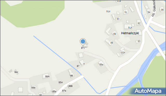 Stryszawa, Stryszawa, 87c, mapa Stryszawa