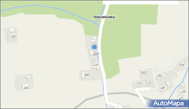 Stryszów, Stryszów, 120, mapa Stryszów