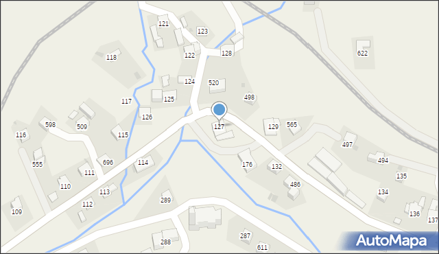 Stryszów, Stryszów, 127, mapa Stryszów