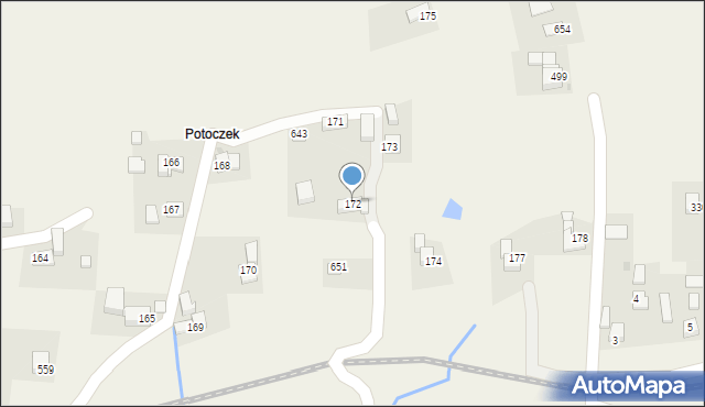 Stryszów, Stryszów, 172, mapa Stryszów