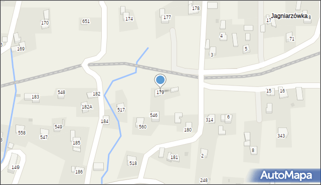 Stryszów, Stryszów, 179, mapa Stryszów