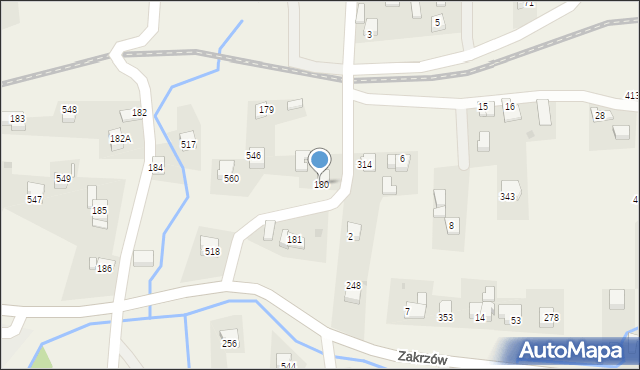 Stryszów, Stryszów, 180, mapa Stryszów