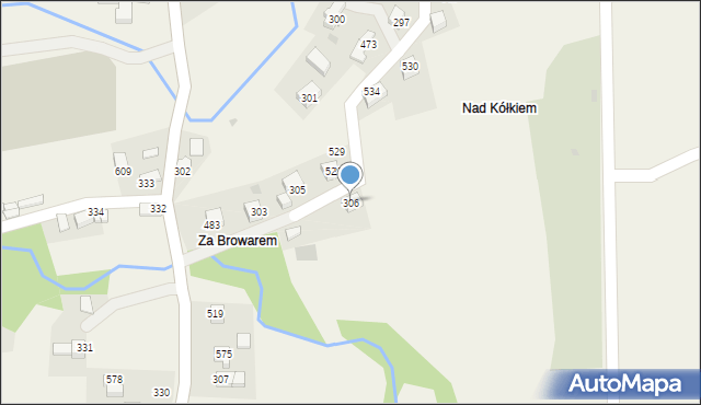 Stryszów, Stryszów, 306, mapa Stryszów