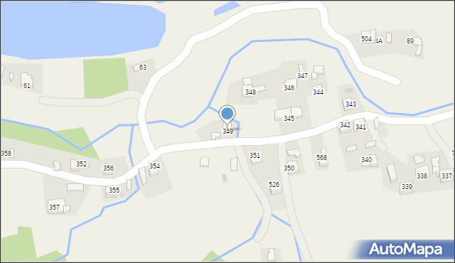 Stryszów, Stryszów, 349, mapa Stryszów