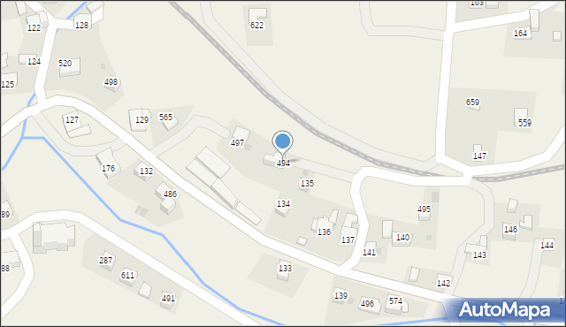 Stryszów, Stryszów, 494, mapa Stryszów