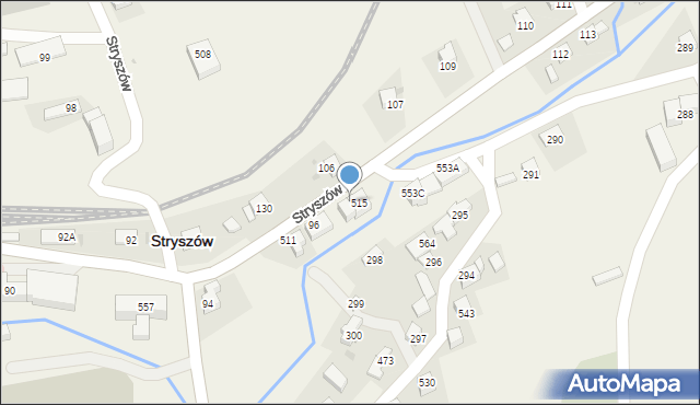 Stryszów, Stryszów, 515A, mapa Stryszów