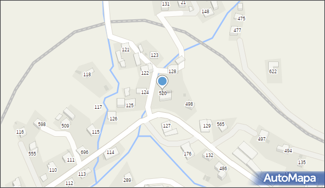 Stryszów, Stryszów, 520, mapa Stryszów