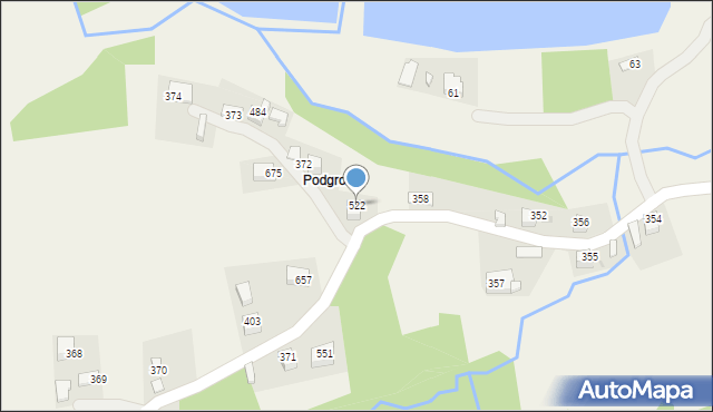 Stryszów, Stryszów, 522, mapa Stryszów