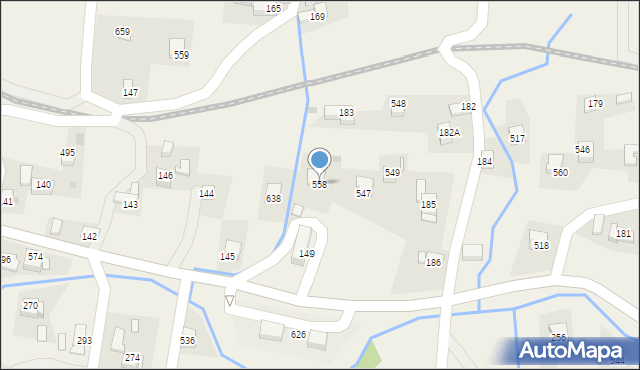 Stryszów, Stryszów, 558, mapa Stryszów