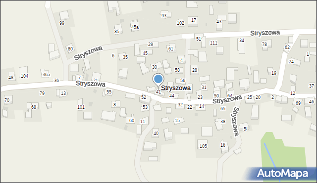 Stryszowa, Stryszowa, 41, mapa Stryszowa