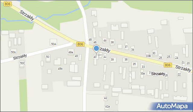 Strzakły, Strzakły, 47, mapa Strzakły