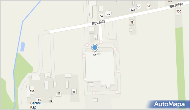 Strzakły, Strzakły, 55, mapa Strzakły