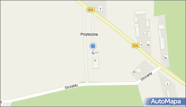 Strzakły, Strzakły, 5a, mapa Strzakły