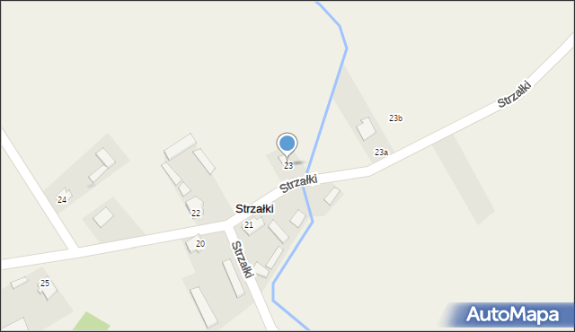 Strzałki, Strzałki, 23, mapa Strzałki