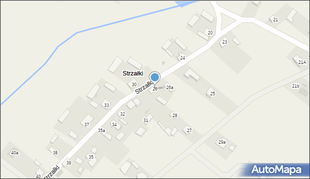 Strzałki, Strzałki, 26, mapa Strzałki