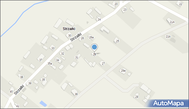 Strzałki, Strzałki, 28, mapa Strzałki