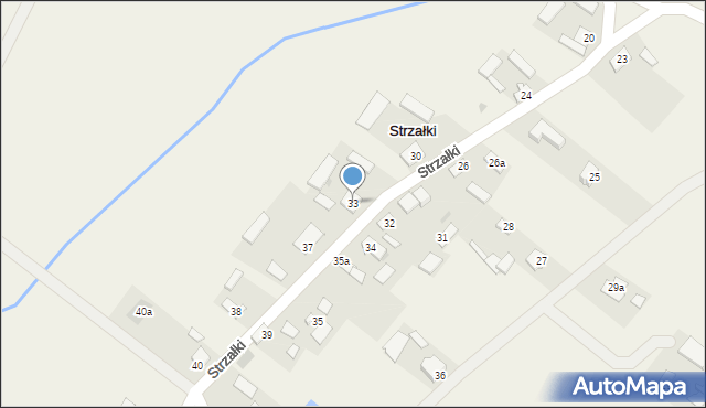 Strzałki, Strzałki, 33, mapa Strzałki