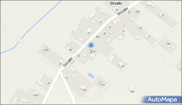 Strzałki, Strzałki, 35, mapa Strzałki